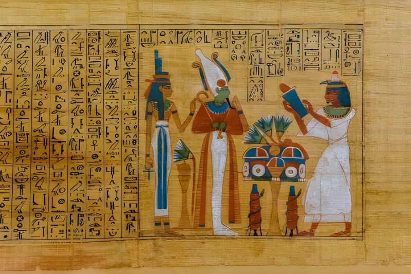 Ancient Egyptian Papyrus Art