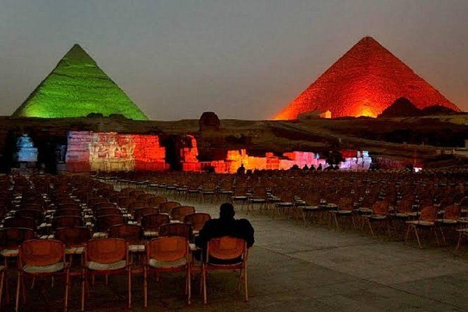 Sound and light show pyramids with dinner
